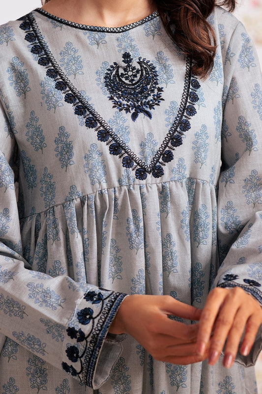 Zellbury tunic long length high-quality khaddar fabric, this printed kurta