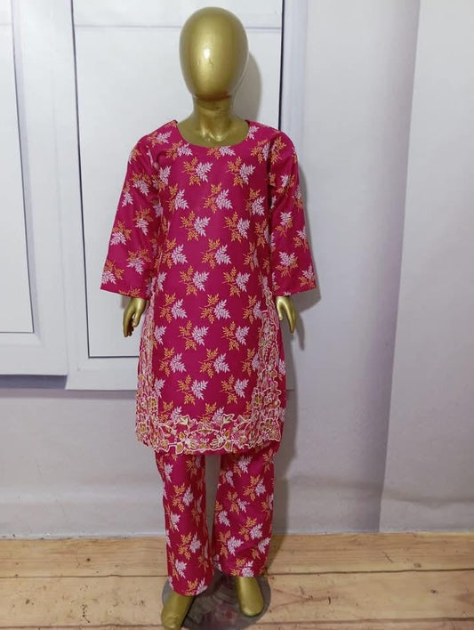 Elegant 2-Piece Embroidered Outfit