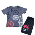 Boys 2-Piece Suit – Cycle Design (Half Sleeves)