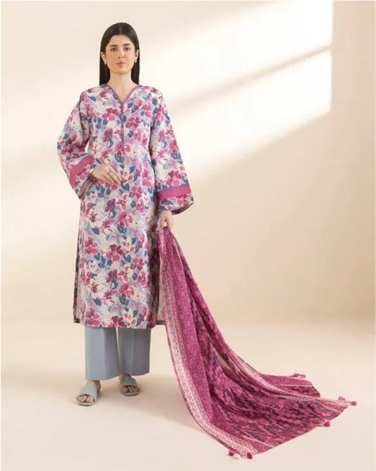 Sapphire 3-Piece Printed Lawn Suit