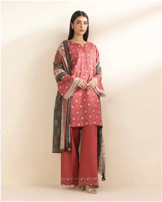 Sapphire 3-Piece Printed Lawn Suit