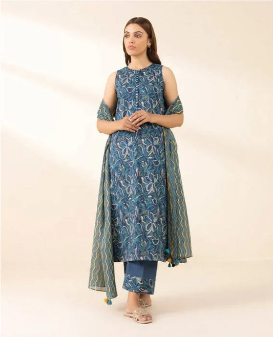 Sapphire 3-Piece Printed Lawn Suit