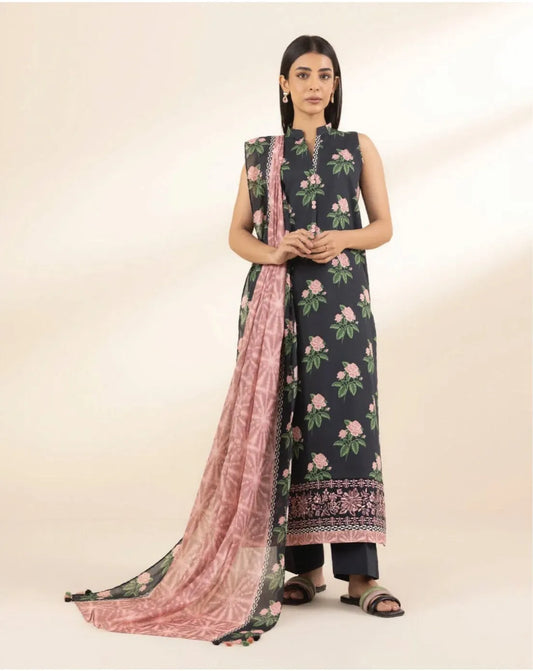 Sapphire 3-Piece Printed Lawn Suit